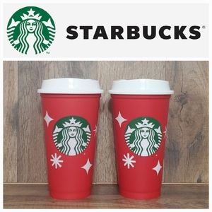 ❤️❤️ 2 Starbucks Limited Edition Plastic Cups BNWOT